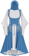 Tauriel Maxi Set Limited Edition Aegean Blue Silver Embroidery